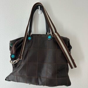 Italian Leather Brown Leather Tote Bag
